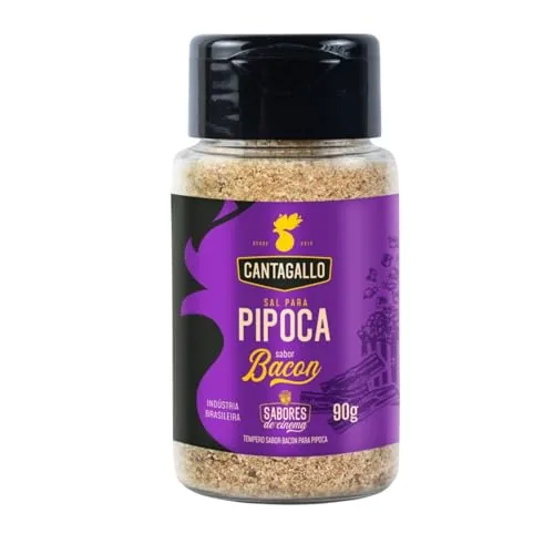 Sal para Pipoca Sabor Bacon 90g