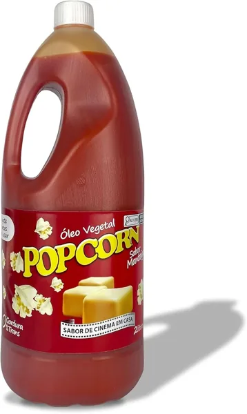Óleo de Pipoca Sabor Manteiga Padrão Cinema 2L